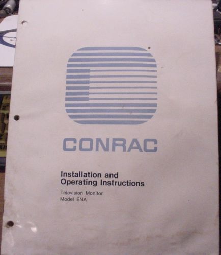 Conrac Model ENA TV Monitor Installation &amp; Operating Instructions, Wave Forms