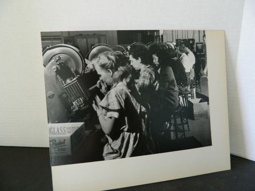 1950&#039;s Phaostron Co. Occupational Photograph Inside Factory  Machine Operators