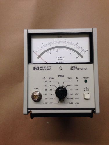 Agilent / HP 3400B True RMS Voltmeter, Analog 10 Hz to 10 MHz