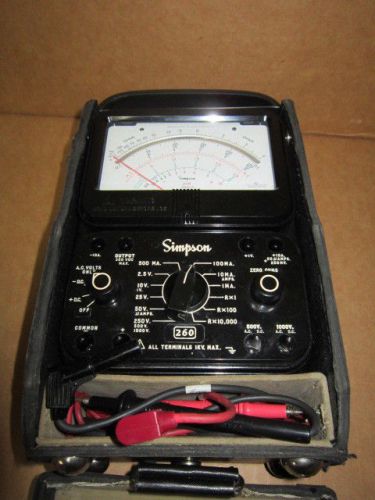 Simpson 260 8 simpsons volt-ohm-milliammeter analog multimeter for sale