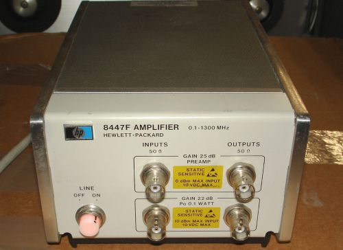 Hewlett Packard 8447F RF amplifier 0.1-1300MHz