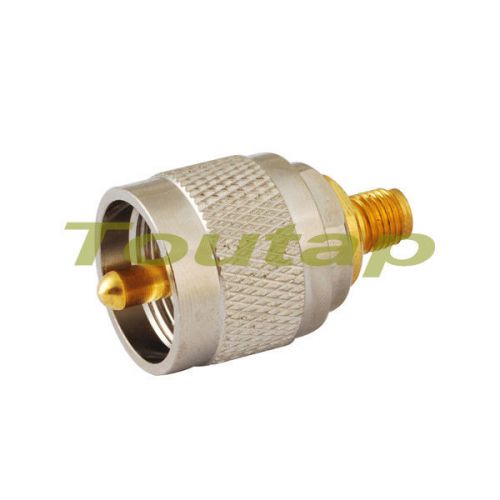 Sma-uhf adapter sma jack to uhf pl259 male plug straight rf adapter connector for sale
