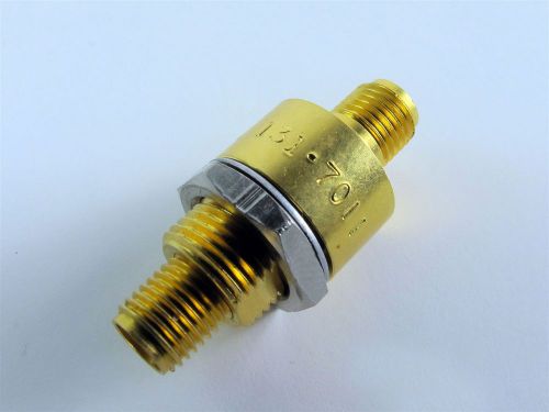 Amphenol Adapter 131-7011 3.5mm SMA/F to 3.5mm SMA/F RF Connector Gold