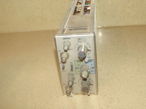 Tektronix 7a26 dual trace amplifier  plug in for sale