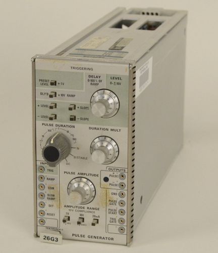 Tektronix 26g3 pulse generator operational amplifier plug-ins very rare for sale