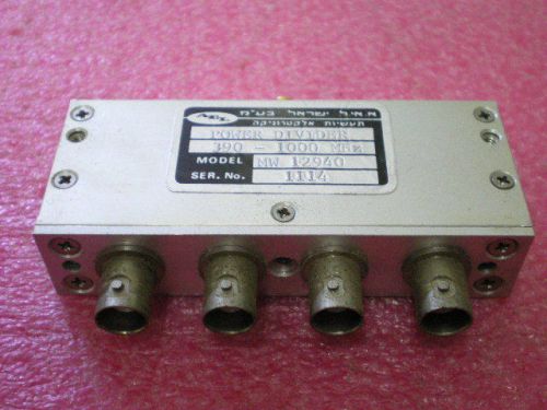 AEL ELISRA MW12940 Power Divider Splitter 390-1000 MHz SMA BNC RF HAM Radio