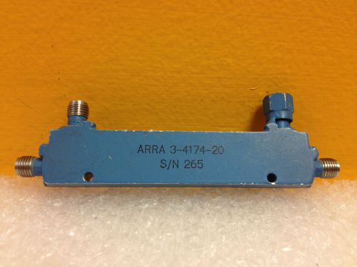 Arra 3-4174-20, 1 to 4 GHz, 20 dB, 50 Watts, SMA (F), Directional Coupler