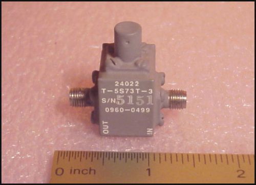 SMA isolator 6 to 12 Ghz , 18 db , Teledyne Microwave T-5S73T-3