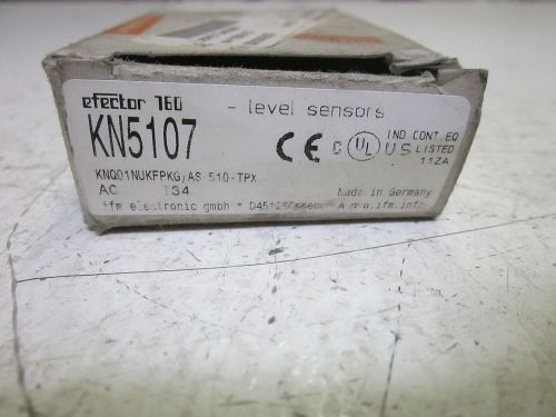 IFM ELECTRONIC KN5107 LEVEL SENSOR 10-36VDC *USED*