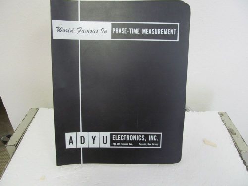 Ad-yu 209 precision phase standard instruction  manual w/schematics for sale