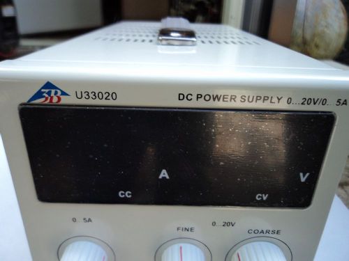 3B Scientific U33020-115 DC Power Supply, 0-20V (115V, 50/60Hz)