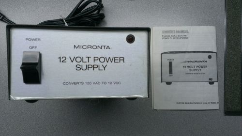 Radio Shack Micronta Cat # 22-127D 12V 1.75A DC Unregulated Power Supply USED