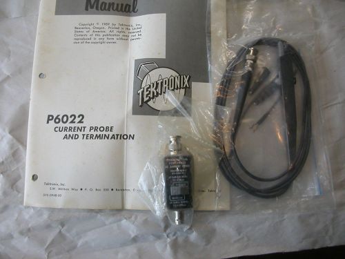 Nos new tektronix p6022 current probe 120mhz + termination 015-0135-00 +manual for sale