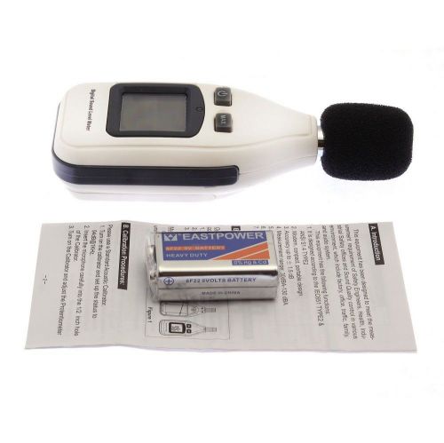 Mini LCD Digital Sound Noise Level Meter Tester 30~130dBA Decibel Pressure new