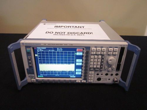 Rohde &amp; schwarz fsp3 9 khz to 3 ghz spectrum analyzer - calibrated! for sale