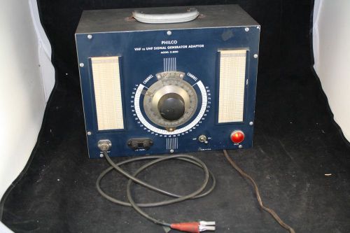 VINTAGE PHILCO MODEL G-8000 VHF TO UHF SIGNAL GENERATOR ADAPTOR WORKING TESTED