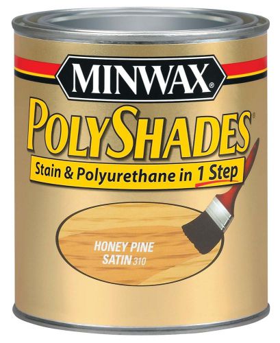 Minwax 61910 Polyshades Satin Wood Stain, Honey Pine - 1 Quart