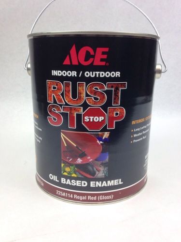 Gallon regal red oil bases rust stop paint gloss enamel int / ext 18wp.2a for sale