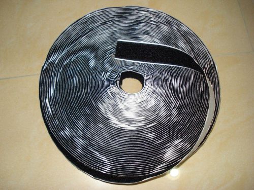 VAB20 (HOOK ONLY) 1 Yard 3/4&#034; (20mm) width BLACK Velcro Roll Adhesive Tape 1510A
