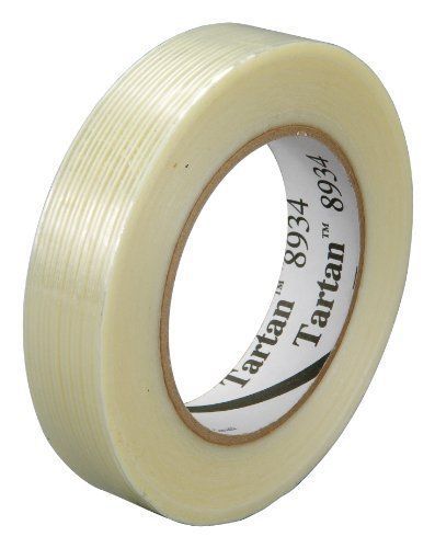 3m filament tape 8934 clear  24 mm x 55 m  conveniently packaged (pack of 9) for sale