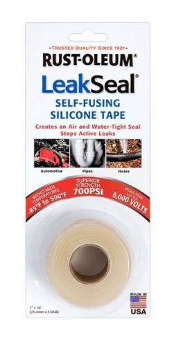 Rust-Oleum 275796 Leak Seal Self-Fusing Silicone Tape, Translucent 6 Pack