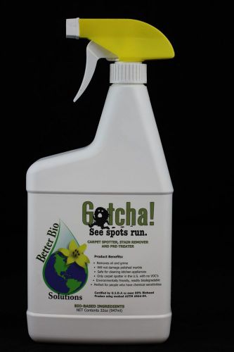 Better Bio Gotcha Carpet Cleaner Stain Remover, Green Non Toxic 32 oz