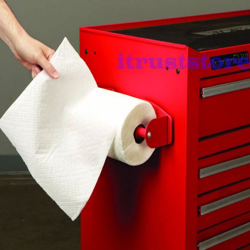 Steel magnetic paper towel dispenser holder rack magnetized magnet holding for sale