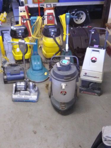 GIANT lot  Floor Scrubbing Cleaning Machines Tenant Advance Nobles Chemical