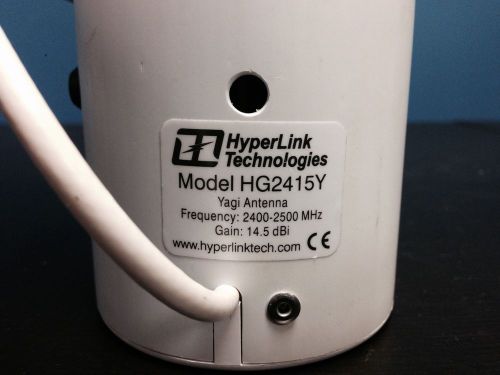 HyperGain HYPERLINK HG2415Y Yagi Antenna 2400-2500 MHZ 14.5 DBI 12inch N-Female