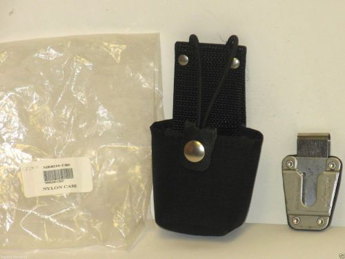 Motorola cp200 nylon carry case with d-ring belt clip mr8230-cbs new for sale