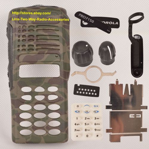 10x Camouflage Refurbish Repair Kit Case Housing For Motorola PRO7150 Radio