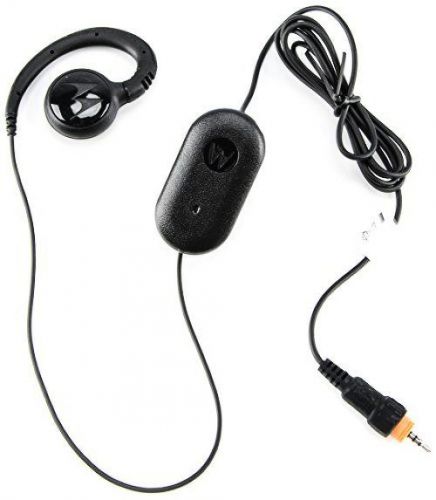 Motorola hkln4435a clp single pin adjustable cord earpiece (black) for sale