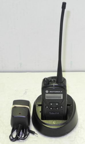 Motorola Radius CP-125 UHF Two Way Radio with Charging Station
