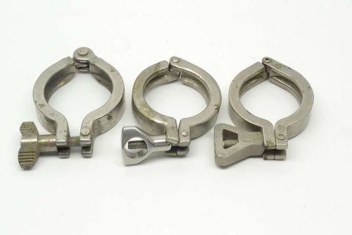 LOT 3 TRI CLOVER ASSORTED STAINLESS SANITARY 2-1/2 IN CLAMP B420568