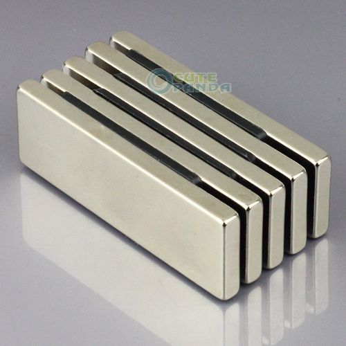 5pcs Strong Block Cuboid Neodymium Magnet 60mm x 20mm x 5mm Rare Earth Neo N50