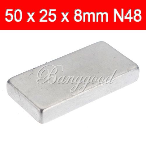 4x n48 50x25x8mm neodymium block magnets rare earth powerful strong craft models for sale