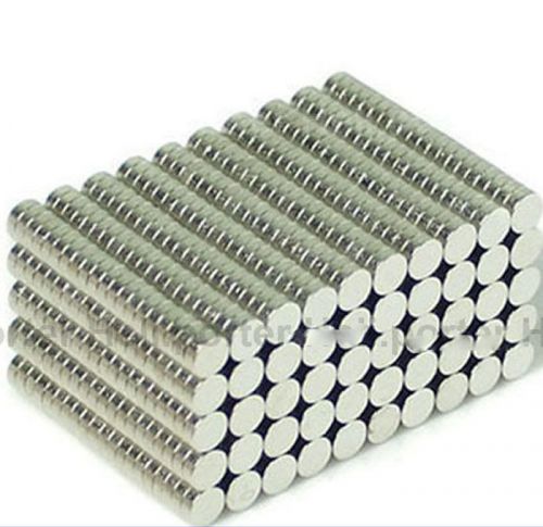 200pcs 3 x 2 mm super strong 1/8&#034; x 1/12&#034; rare earth neodymium disc magnets n35 for sale