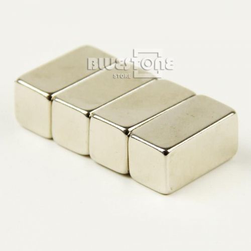 4 Super Strong Block Cuboid Magnet 20 x 10 x 10 mm N35 Rare Earth Neodymium