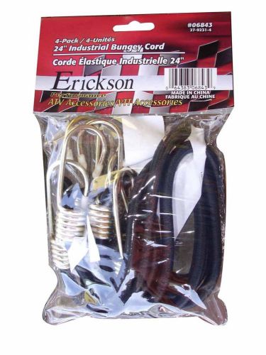 New erickson 06843 black 24&#034; industrial bungey cord, (pack of 4) for sale