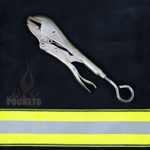 Firefighter vice grip pliers with attachment point for sale