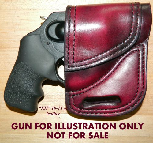 Gary c&#039;s avenger owb &#034;xh&#034; holster ruger lcr / lcrx 38special 10-11 oz leather for sale