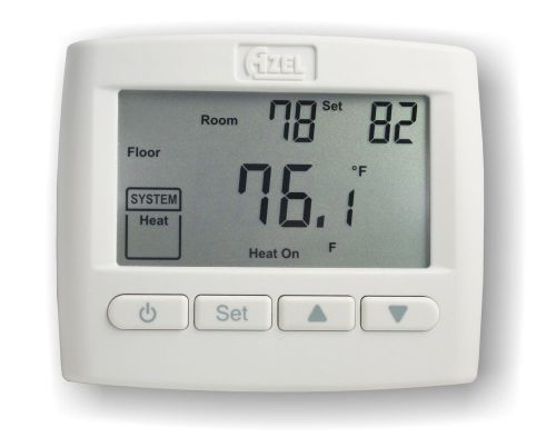Non-programmable digital slab sensing thermostat for hydronic radiant floor for sale