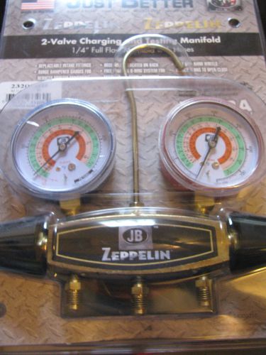 Just better 23206 zeppelin 1/4&#039;&#039; flow 2- valve charging and testing manifold for sale