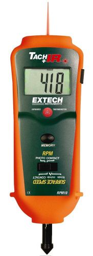 EXTECH RPM10 Tachometer Plus IRThermometer,Double Molded ,US Authorized Dealer