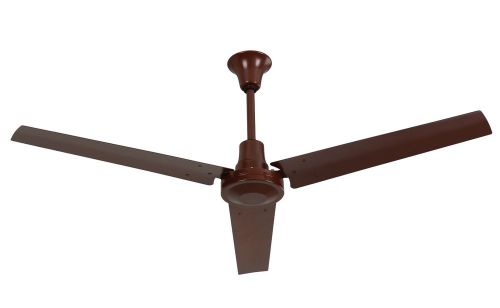 6- 60&#034; industrial indb604lb ceiling fans, brown, 120v, 46000 cfm, reversible for sale