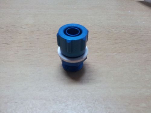 fitting 3/8 BSP (parallel) male for 10 mm tube, blue anodize