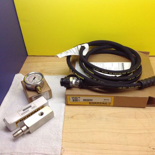 Enerpac hc9210, hose assy, hyd, 10 ft ga2 adaptor ch604 coupler 10,000 gauge new for sale