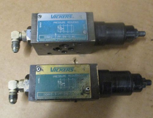Lot of 2 vickers dgmx2-3-pp-cw-s-40 hydraulic pressure reducing valve for sale
