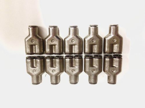 10 1/4&#034; push-to-connect/ push lock pneumatic union/ &#034;y&#034; fittings for sale