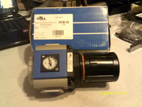 Nitra AR-443 Regulator 1/2&#034; NPT 130PSI Gauge Bracket New In Original Box
